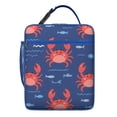 thumbnail image 5 of Marine Adorable Crab Lunch Box Insulated Lunch Bag Box Women Men Reusable Cute Small Bento Lunch Box Containers for Commuters Cooler Tote Bag Lunchbox for Office School Picnic, 5 of 6