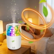 Mini Humidifier, USB Desktop Humidifier With Color Changing Night Light Silent Mist Output And Large Spray Volume, Air Moisturizer for Bedroom Office Nursery Home Workspace
