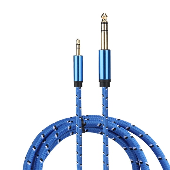 Cable de audio estéreo macho de 3,5 mm a macho estéreo de 6,35 mm Bling Bling 2 m