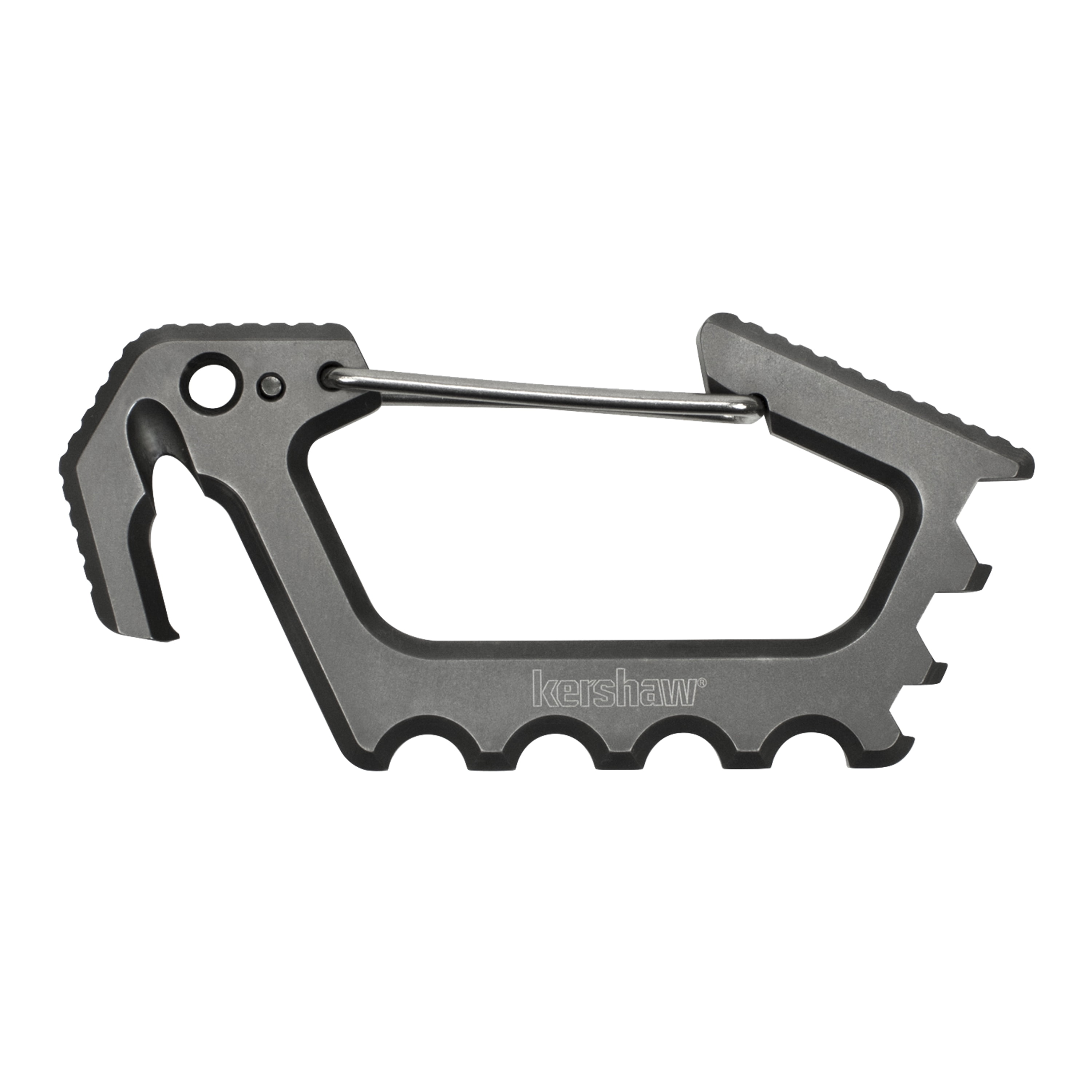 Kershaw Jens Carabiner Titanium (1150TIX), 3.6-Inch Multi-Functioning Carabiner, Stainless Steel with Titanium... by KERSHAW KNIVES/KAI USA