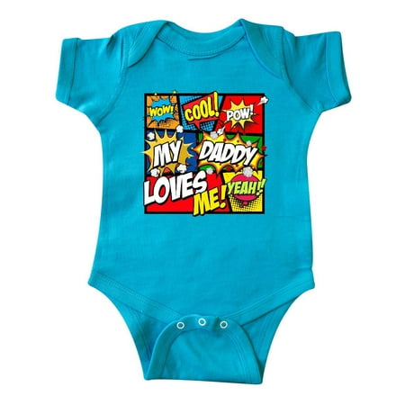 

Inktastic My Daddy Loves Me Gift Baby Boy or Baby Girl Bodysuit