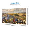 thumbnail image 2 of Naloa Vibrant Wildflower Meadow Gaming Mouse Pad Large Mouse Mat Long Extended Desk Pad Non-Slip Rubber Mice Pads Stitched Edges Thin Pad (16x29.5 Inch), 2 of 8