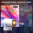 thumbnail image 2 of SGV 720P Smart Portable Projector WiFi 6 Bluetooth 260 ANSI Android 12 White, 2 of 10