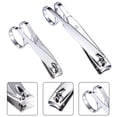 thumbnail image 4 of 4 Packs Nail Clipper 360-Degree Rotating Head Scissor Grip Toenail Clippers Stainless Steel Edge Fingernail Clipper Set, Large and Small (Easy Grip Style), 4 of 7