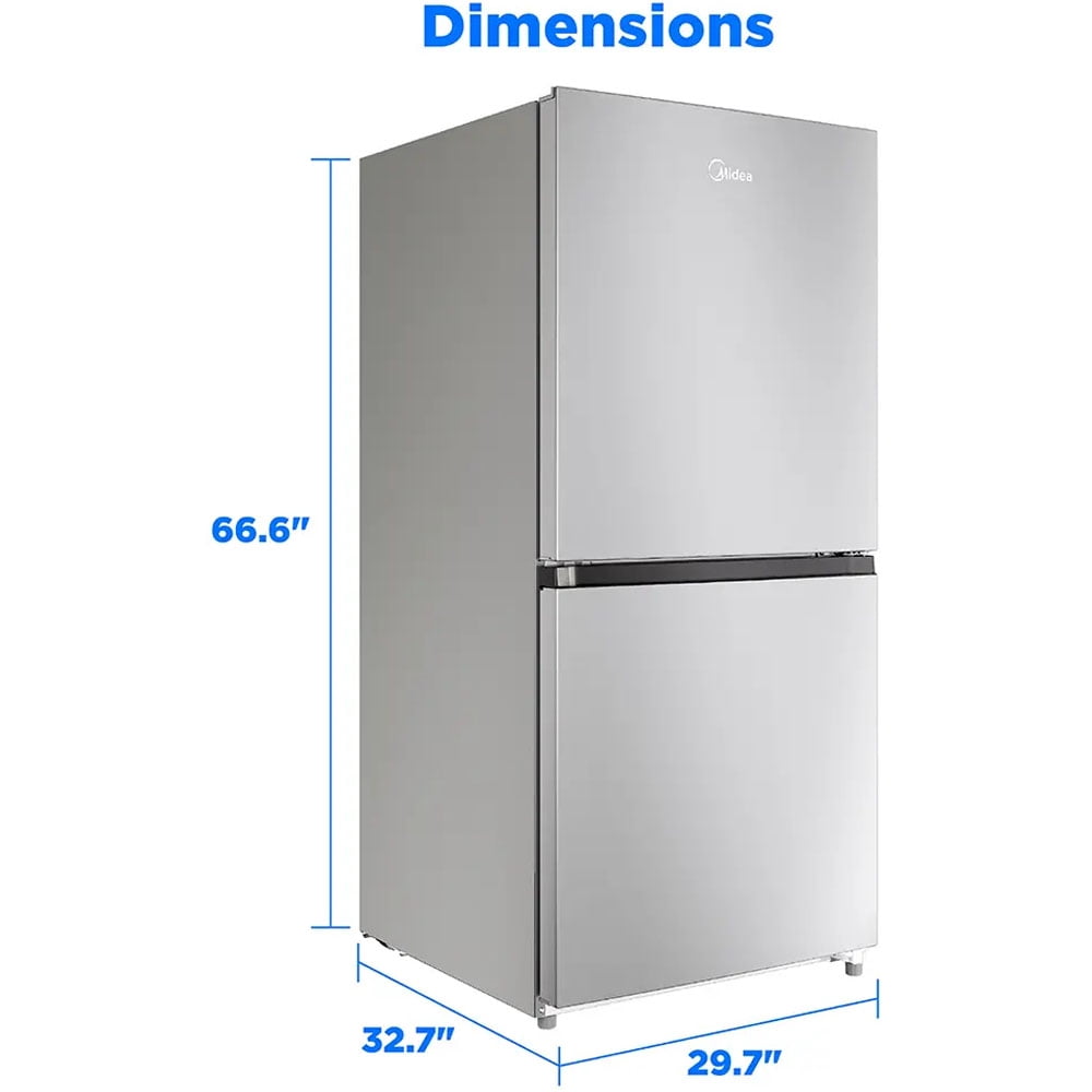 Midea MRU21C7BST 20 Cu. Ft. Stainless French Door 3-Way Convertible Smart Refrigerator