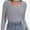Gray, variant on Women Long Sleeve Scoop Neck Tops Stretch Fitted Casual Tops Tee Slim Fit Fall Going Out Sexy Basic Shirts