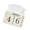 White, variant on NEXAVKPR Wooden Block Date Month Display Permanent Calendar Creative Desk Decoration Gift