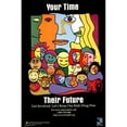 thumbnail image 3 of Center for Substance Abuse Prevention 13x18 Black Modern Framed Museum Art Print Titled - Your Time, Their Future (1998), 3 of 5