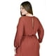 thumbnail image 4 of Vestido elegante de manga larga Roman Fashion /Tallas Extras, 2009 (Chedron) cafe 42, 4 of 6