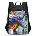 thumbnail image 3 of Neon Genesis Evangelion No. 1 máquina de dibujos animados linda mochila escolar para estudiantes de primaria 1-6 grados niños mochila de gran capacidad regalo, 3 of 5