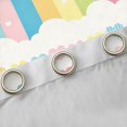 thumbnail image 4 of Manfei Cute Rainbow Stripe Blackout Curtains, Sweet Love Heart Window Curtains Pack of 2 (38x45 Each), Cream Yellow, 4 of 6
