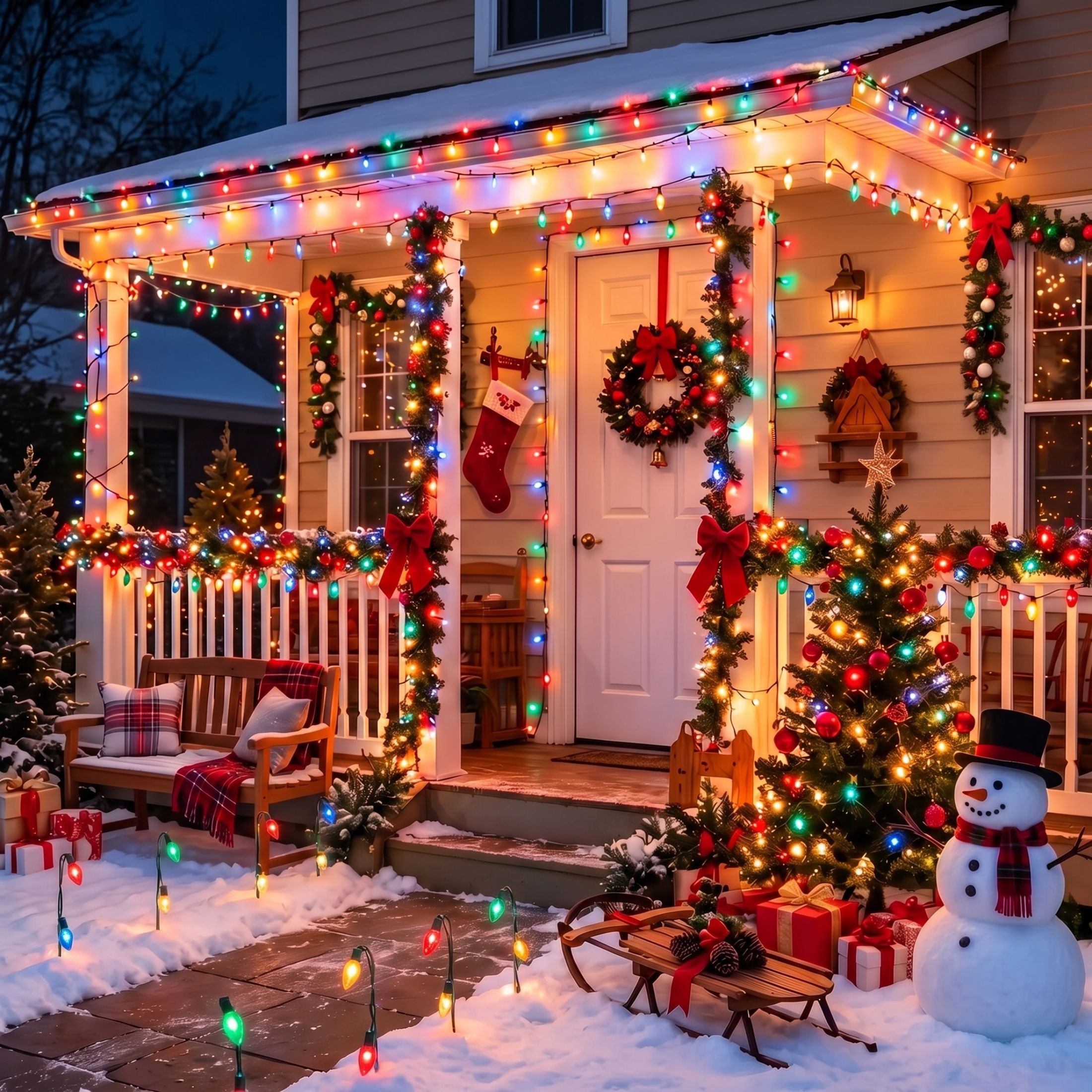 Scidweet Christmas String Lights 105ft 300 LED Multicolor photo 7
