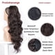 thumbnail image 4 of Extensión de cola de caballo con cordón Extensión de cola de caballo Cabello sintético ondulado Extensión de cola de caballo marrón medio para mujeres 60 cm, 4 of 5
