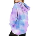 thumbnail image 6 of Kids' Tie-Dye Print Hooded Sweatshirt with Long Sleeves and Pocket, Casual Pullover for Boys and Girls, Limited Time Offer Under 10 Dollars, 6 of 6