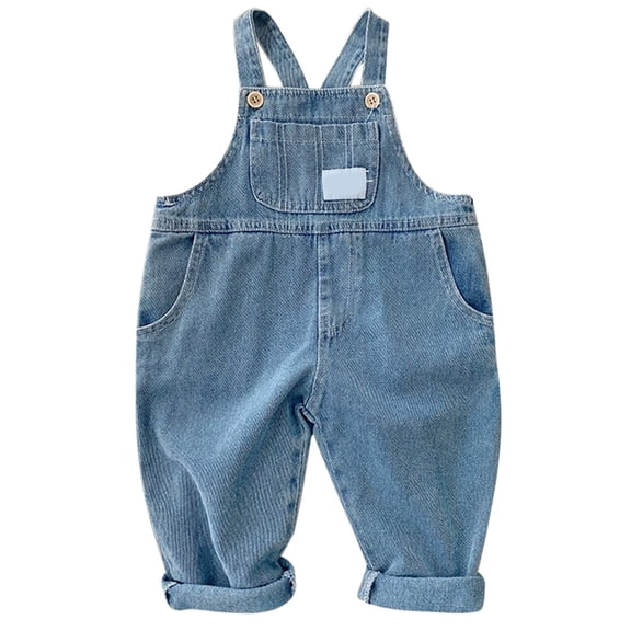 Overalls for Girls Classic Denim Overalls Sleeveless Rompers Kids Outfits for Girls 8-9 Years