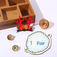 thumbnail image 1 of Tocado de astas de Navidad para niños, regalos de Año Nuevo, horquilla de decodificación roja linda, campanas, Clip de pico de pato, horquilla, diadema de bola de pelo, 2022, 1 of 4