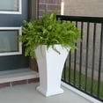 thumbnail image 4 of Mayne Bordeaux 28" x 16" x 16" Tall Self-Watering Polyethylene Planter - White, 4 of 8