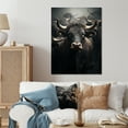 thumbnail image 2 of Designart "Cattle Of Wisdom I" Cattle Metal Wall Art, 2 of 5