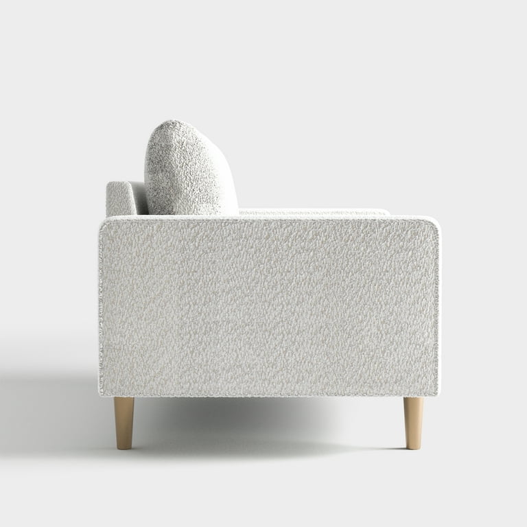 Aurelia 63 Boucle Fabric Loveseat Off White