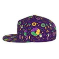 thumbnail image 3 of Easygdp Mardi Gras and Donuts Baseball Cap with Adjustable Flat Suitable for Head Circumference 22.4-23.6 in, 3 of 9