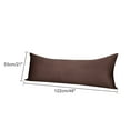thumbnail image 6 of Unique Bargains 2 Pack Silky Satin Body Pillow Cases Brown 21" x 48", 6 of 7