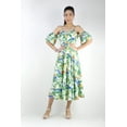 thumbnail image 3 of Artyska Printed Maxi Dress with Tuck Sleeve, 3 of 4