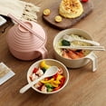 UNLLLL Instant Bowl with Lid, 2025 New Microwave Ramen Noodles Bowl, with Spoon Chopsticks Fork