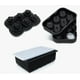 thumbnail image 1 of 3 Pcs Xtellar Molde Bandejas De Silicona De Hielo De Cócteles Whisky Color Negro, 1 of 2
