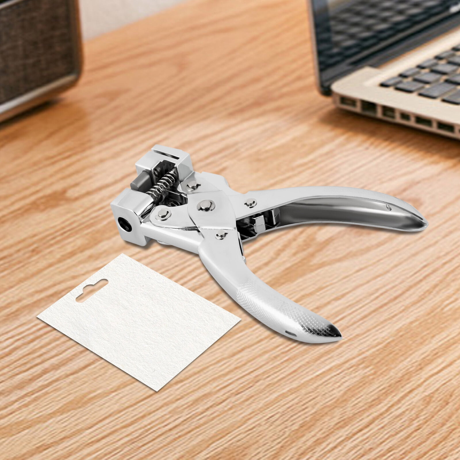 T Slot Shape Cutter Puncher Plier Hole Punch Paper ID Identity Cutter for Supermarkets, Small Factories, Making Elevator Cards (6.4*3.9inch)