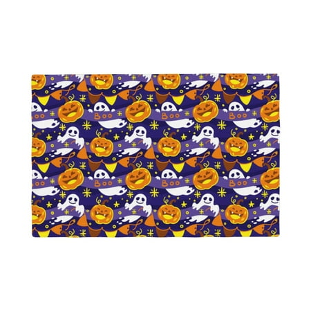 

Placemats Set of 4 / 6 cartoon halloween pumpkin Placemats for Dining Table Indoor/Outdoors Heat Resistant Washable Placemats 18 x 12