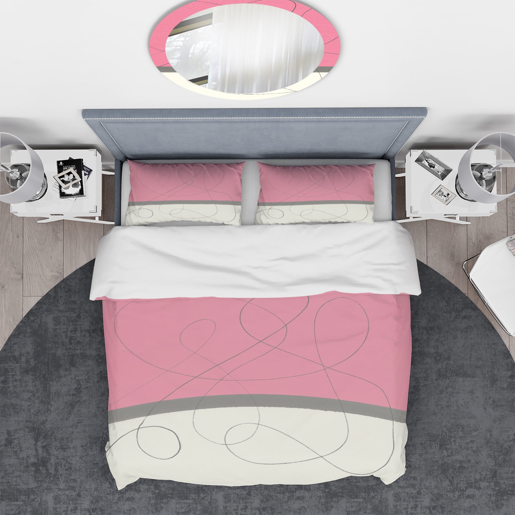 Designart 'Geometric Neapolitan II' Geometric Duvet Cover Set