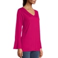 thumbnail image 2 of Hanes Bell Sleeve V-Neck Top (Women's), 2 of 6