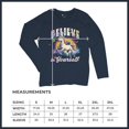 thumbnail image 7 of Believe in Yourself Unicorn Women's Long Sleeve T-shirt Colorful Rainbow Magical Pony, 7 of 7