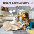 thumbnail image 5 of Cama de felpa para mascotas, cama para perros pequeños con forma de donut, cama redonda para perros, cama suave y relajante para perros y gatos, cama cómoda para gatos, diámetro exterior de 40 cm, 5 of 5
