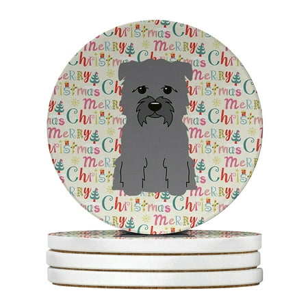 

Merry Christmas Glen of Imal Grey Large Sandstone Coasters Pack of 4 4 in x 4 in