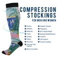 thumbnail image 2 of FORMRS Womens Knee High Socks Casual Long Thick Travel Daily Wear, 2 Pairs, Boat Seaside, 2 of 6
