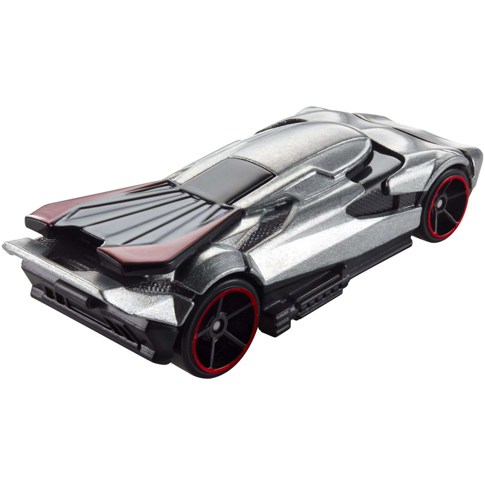 Mattel Hot Wheels Star Wars – Captain Phasma Fahrzeug, Ca. 8 Cm, Silber Mit Roten Details