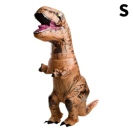 Vingtank Inflatable Costumes Tyrannosaurus Rex Dinosaur Costume Unisex Adults Kids Costume Party Dress Up Halloween Fancy Dinosaur Suit Blow