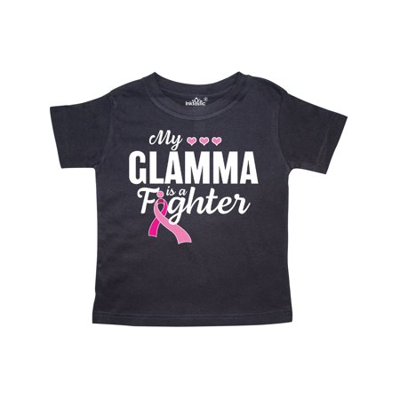 

Inktastic Breast Cancer Awareness My Glamma is a Fighter Gift Toddler Boy or Toddler Girl T-Shirt