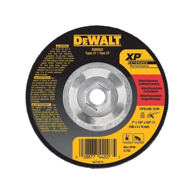 Muela abrasiva DEWALT 7x1.8x1.6cm Xp 11
