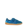 thumbnail image 2 of No Boundaries Womens Velvet Lace-Up Gum Sole Sneaker, 2 of 5
