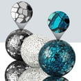 thumbnail image 3 of SSS 9 Pieces Decorative Balls for Bowls 6.5 cm / 2.5 Inch Orbs Glass Balls for Centerpiece Bowls Mosaic Sphere for Home Decoration Dining Table Christmas Party (Sliver,Dark Blue,Black), 3 of 3