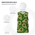 thumbnail image 6 of Easygdp Big Colorful Avocados Men's Mesh Basketball Jersey Quick Drying Sleeveless Shirts Fitted Muscle Tank Tops Sport Round Neck T-Shirt - 3X-Large, 6 of 9