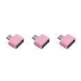 thumbnail image 2 of jesticaly OTG Adapter USB Phone Data Sharing Photo Converter Electronic Connector Household Smartphone Replacement Accessory Pink 3Set, 2 of 6