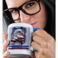 thumbnail image 2 of 3drose, Congratulations Patriotic Eagle, 11oz Two-tone Blue Mug, 2 of 6