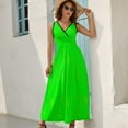 thumbnail image 7 of neon lime green Sleeveless Dress Female dress Clothing female women formal occasion dresses Bride dresses, 7 of 7
