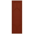 thumbnail image 5 of Ekena Millwork 15"W x 50"H True Fit PVC Shaker Fixed Mount Shutters, Pepper Red (Per Pair - Hardware Not Included), 5 of 9