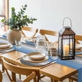 thumbnail image 6 of Blue Gray Round 13 Inch Placemats Set of 4, Vintage Farmhouse Gradient Wooden Grain Art HeatResistant Non Slip Place Mats for Dining Table, Wipeable Braided Kitchen Table Mats for Housewarming, 6 of 9