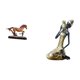thumbnail image 5 of Escultura Figura Pieza de Arte Obra de Arte Adorno Coleccionable Estatua de Caballo para Decoración de Escritorio Estantería Muebles de Sala de Estar, 5 of 8