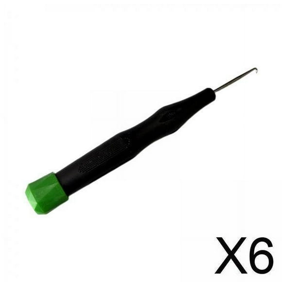 Colaxi 6xBadminton Racquet String Tool Racket String Assistance Puller Hook Black
